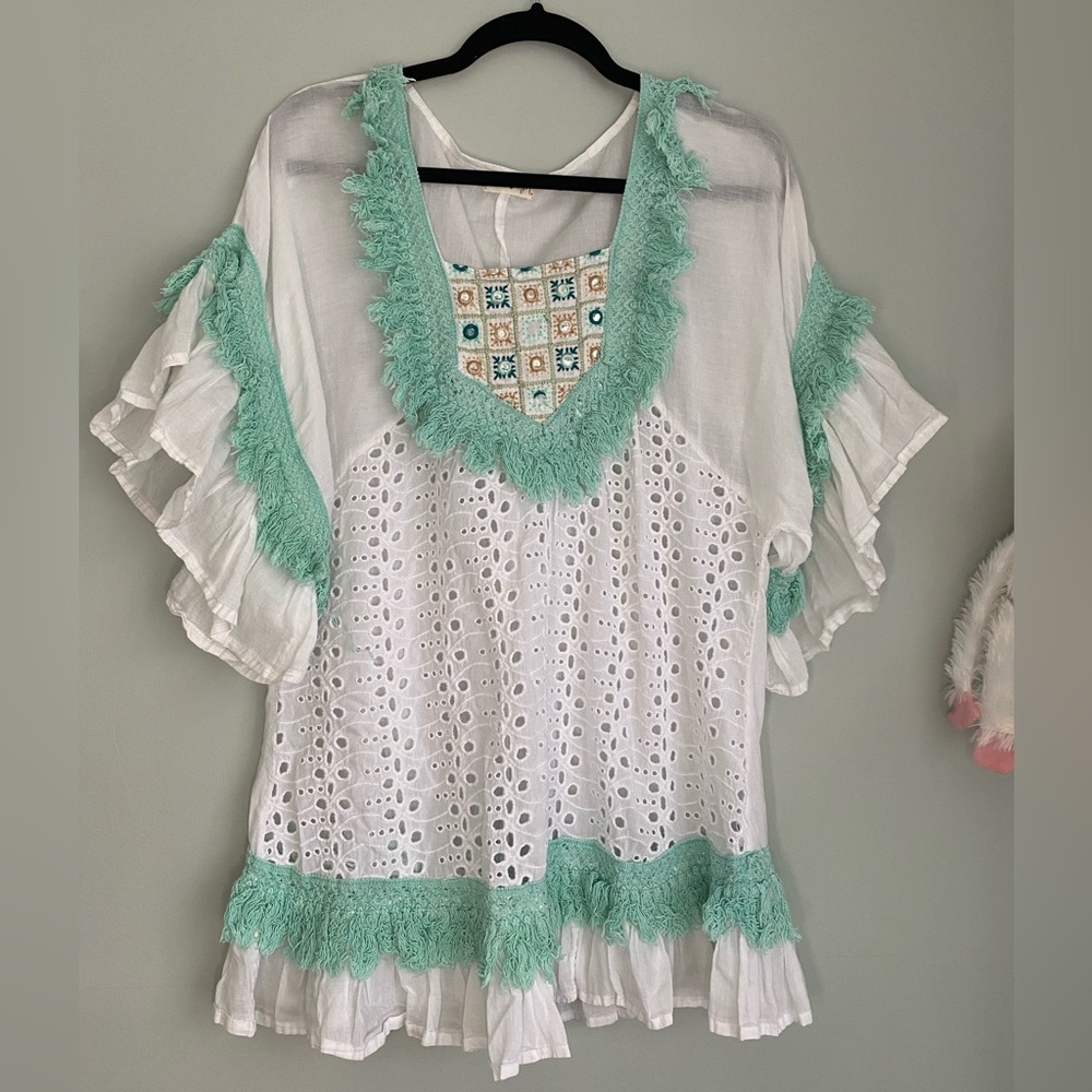 Mint Jeweled Coverup 🌊